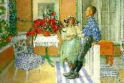 Carl Larsson syskon oil painting reproduction